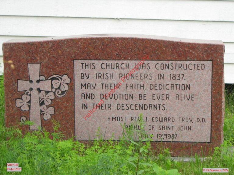 NB0718b Monument at Our Lady of Carmel Catholic Church, Howard NB NB0718b Monument at Our Lady of Carmel Catholic Church, Howard NB