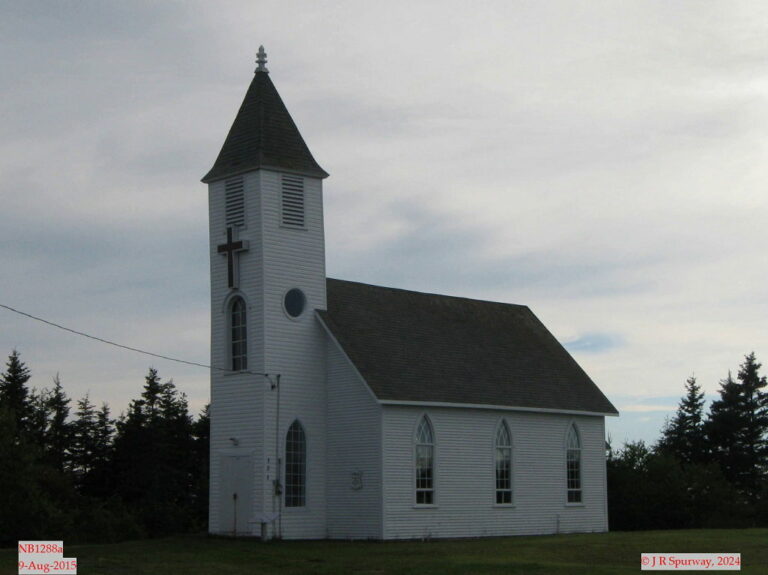 NB1288a site de l'ancienne Mission catholique Saint-Charles (Catholic), Miscou Harbour NB, taken 29-Sep-2024 © missing JR Spurway