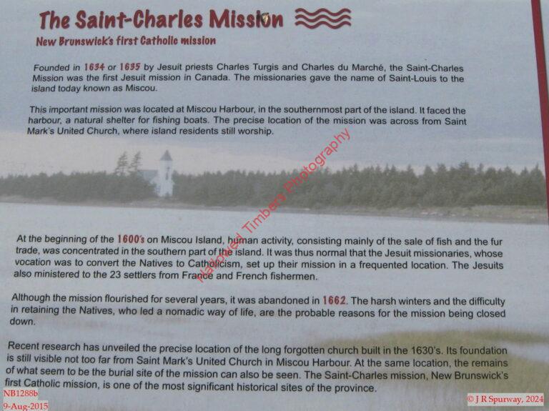NB1288b signalisation sur le site de l'ancienne mission catholique (Catholic), Miscou Harbour NB NB1288b signalisation sur le site de l'ancienne mission catholique (Catholic), Miscou Harbour NB