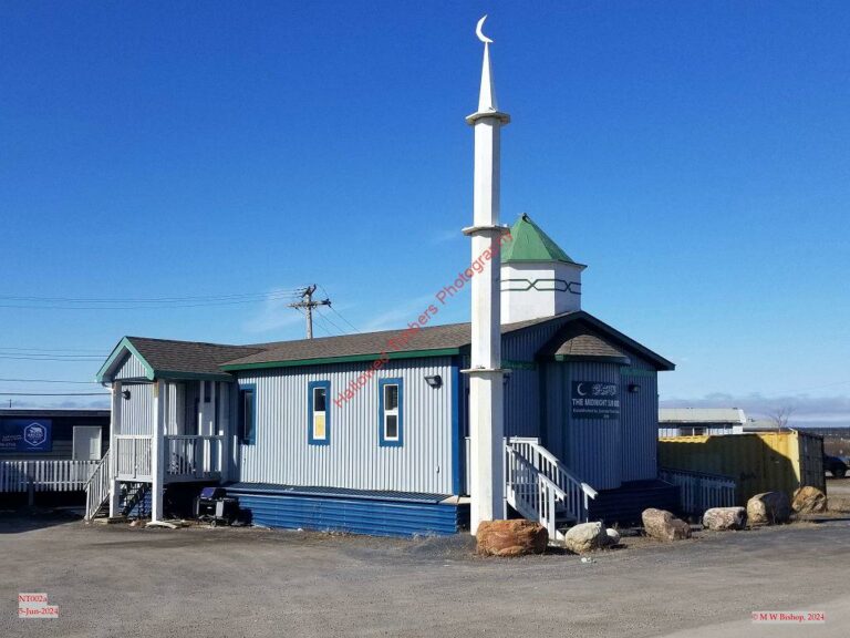 Midnight Sun Mosque (muslim), Inuvik NT, taken 5-Jun-2024, ref: NT002a ©2024 M W Bishop Midnight Sun Mosque (muslim), Inuvik NT, taken 5-Jun-2024, ref: NT002a ©2024 M W Bishop