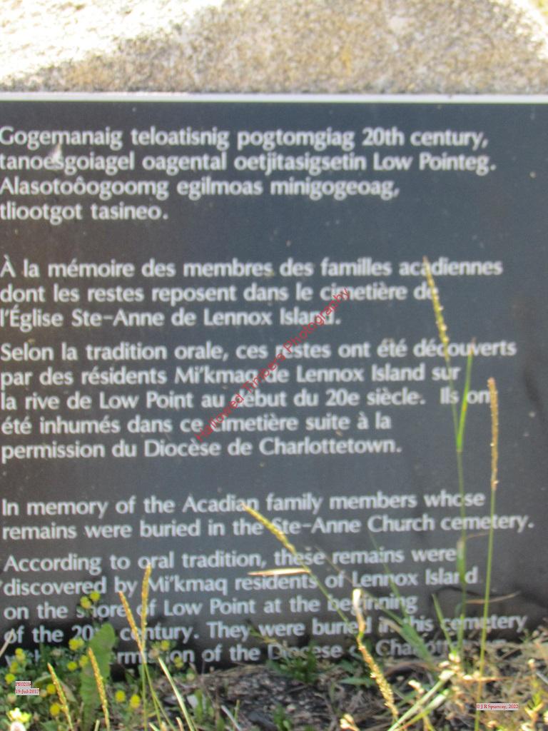 PE021b Plaque at St Ann Catholic Church, Ellerslie PE, taken 19-Jul-2017 © 2022 JR Spurway PE021b Plaque at St Ann Catholic Church, Ellerslie PE, taken 19-Jul-2017 © 2022 JR Spurway