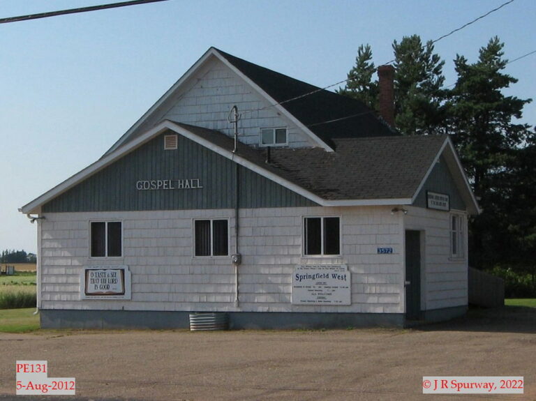 PE131 Springfield West Gospel Hall, Springfield West PE, taken 05-Aug-2012 © 2022 JR Spurway