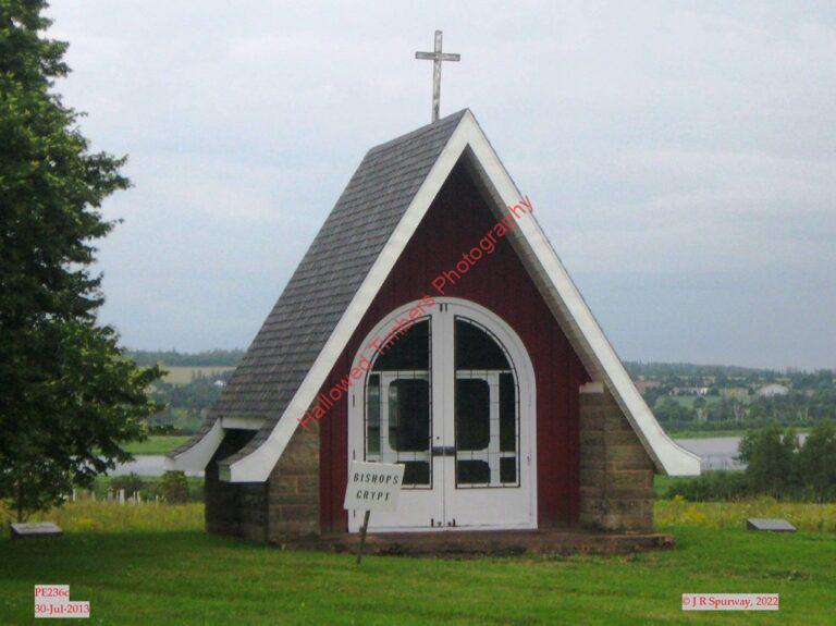 PE236c Bishop Crypt at historic St Andrew site (Catholic), Morell PE, taken 30-Jul-2013 © 2022 JR Spurway