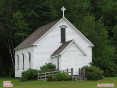 NB0643a former Catholic Church of Saints Peter and Paul, Bartibog Bridge NB