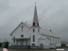 eglise catholique Christ-Roi (Catholic), Allardville NB, ref: NB0668 NB0668 eglise catholique Christ-Roi (Catholic), Allardville NB